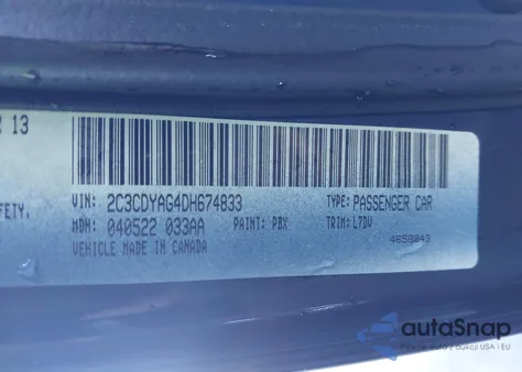 2013 Dodge Challenger Sxt from USA, damaged, VIN 2C3CDYAG4DH674833